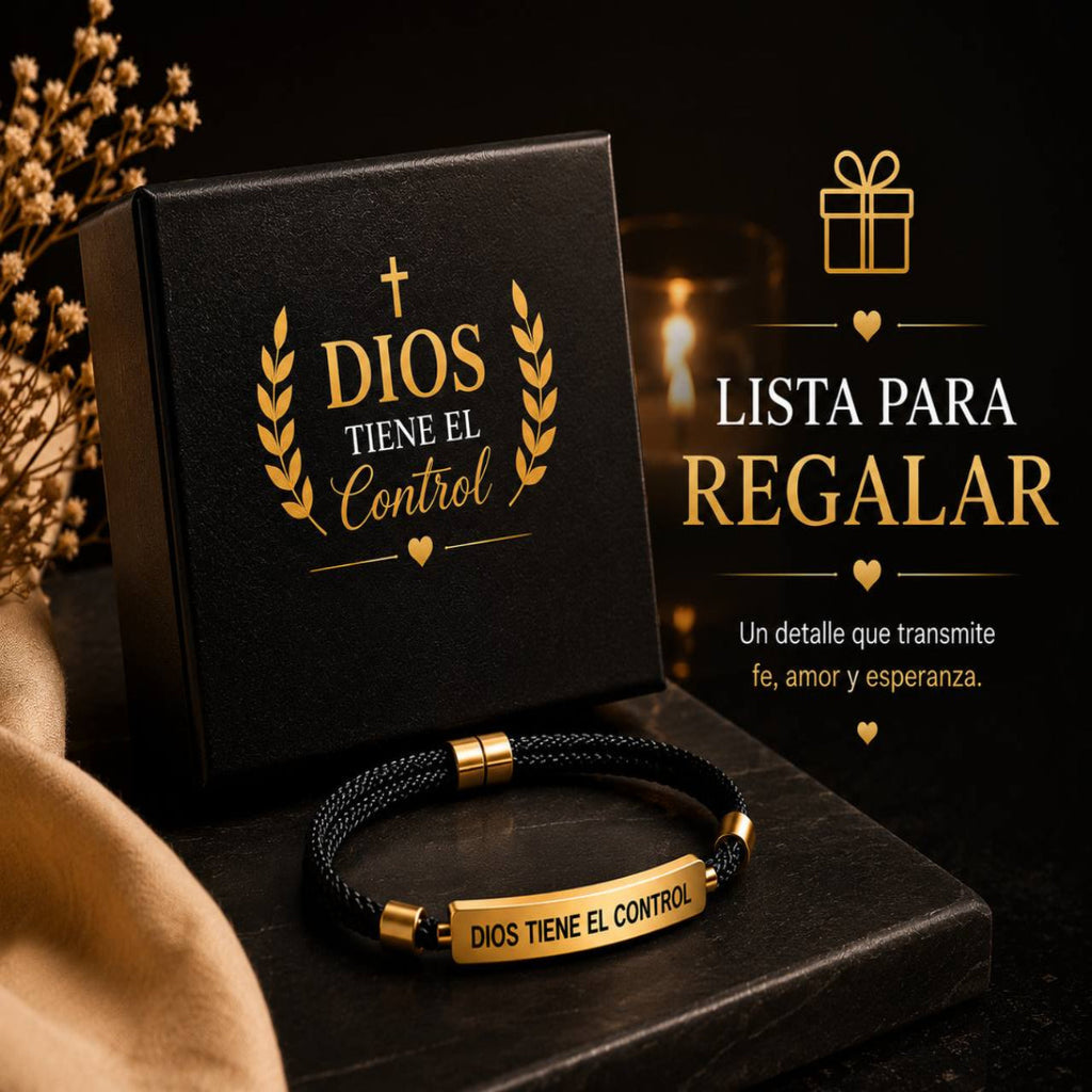 Pulsera Inspiracional “Dios Tiene el Control” 💛.