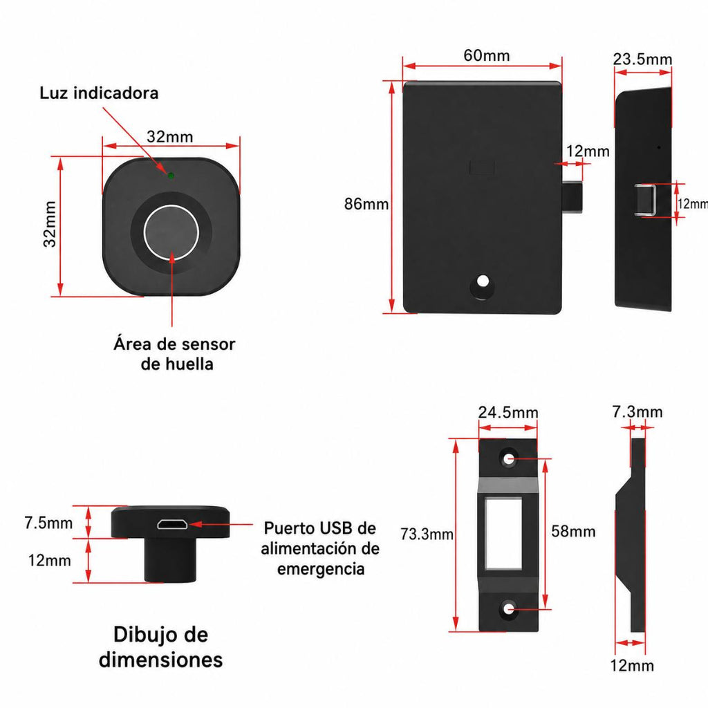 🔒 SecureTouch Pro – Cerradura de Huella Digital